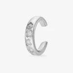 Biała kolczyka typu earcuff Cassiopée