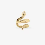 Biała naja typu earcuff