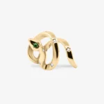 Earcuff naja szmaragd