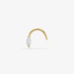 Piercing nosa typu marquise
