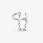 Kolczyk typu earcuff w kształcie kropli