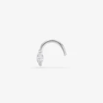 Piercing nosa typu marquise