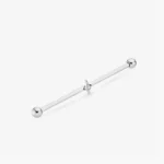 Piercing typu industrial z motywem gwiazdy