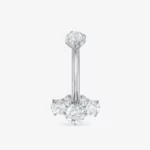 Piercing do pępka z kryształem